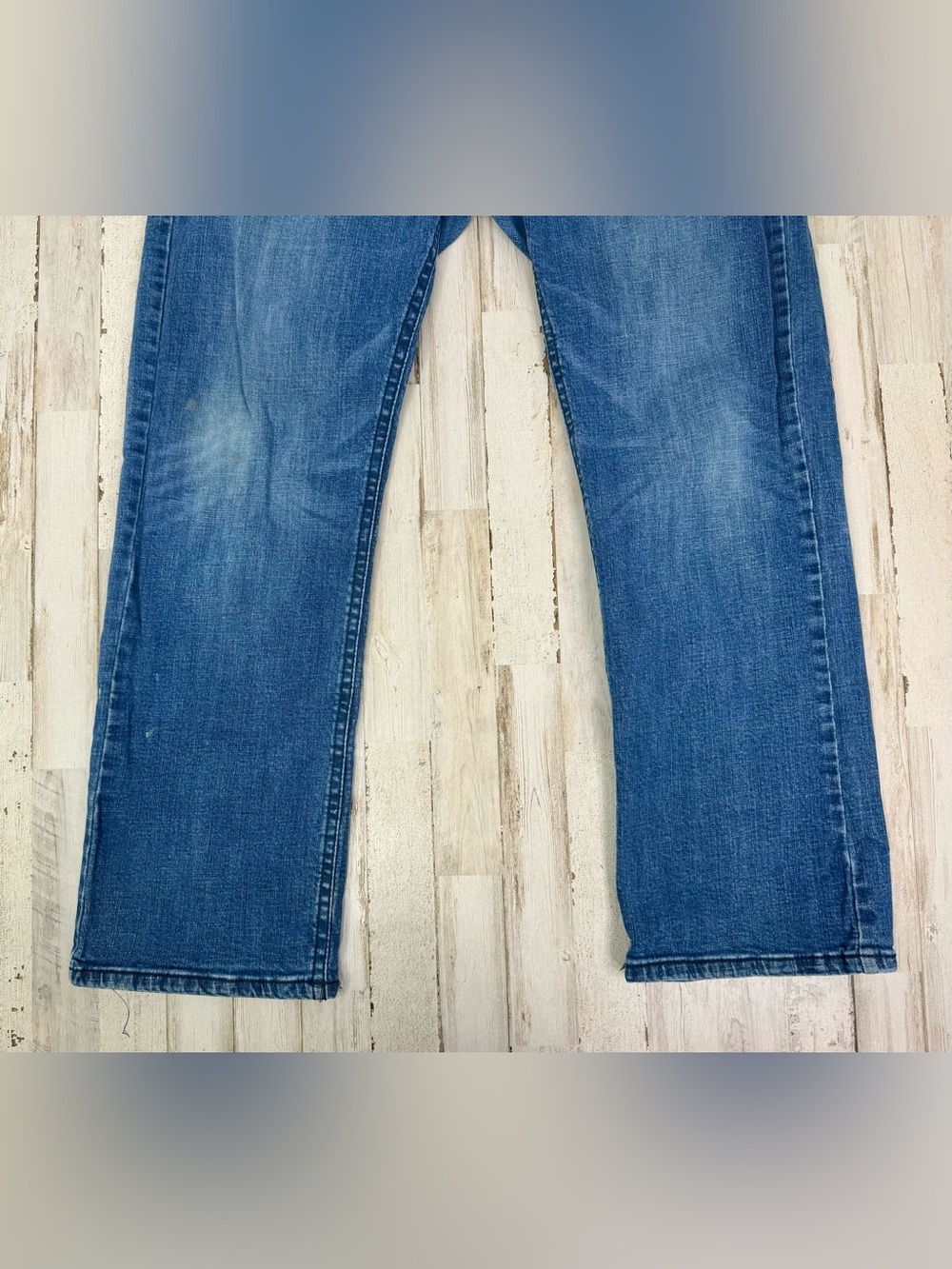 T.K. Axel Slim Boot Jeans Mens 38x31 Blue Denim Embroidery Western - Picture 4 of 12